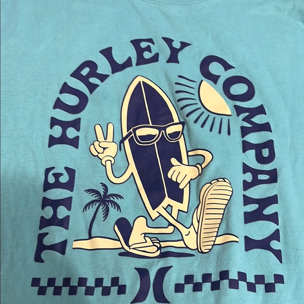 Hurley Kids Short Sleeve Tee - Blue and Yellow